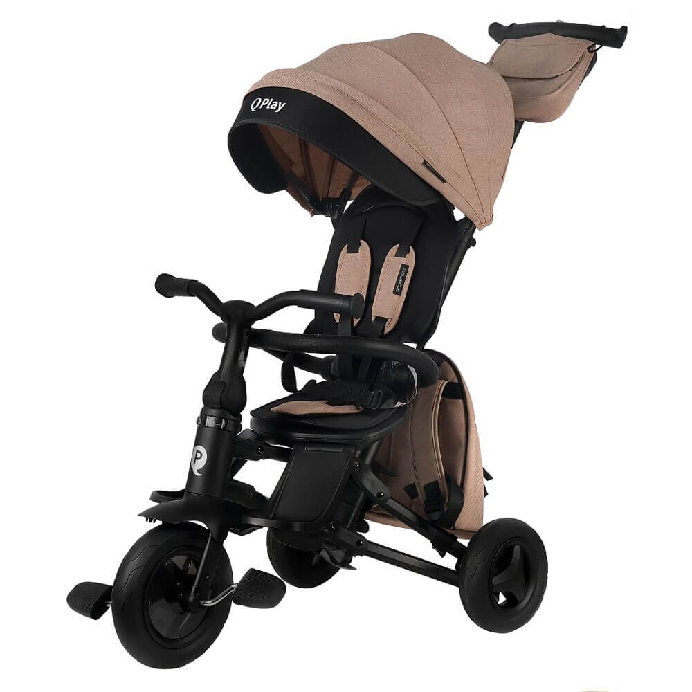 QPlay NOVA Plus - Beige (складной руль)
