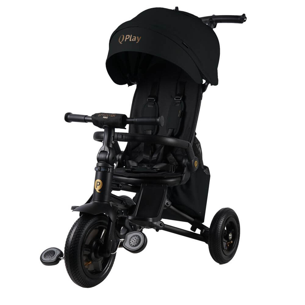 QPlay Sprinter Max S702 - Black (Oxford/Black)