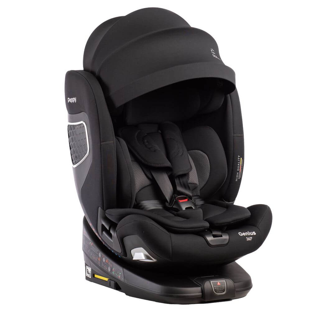 Peppy Genius i-Size - Black (с козырьком)