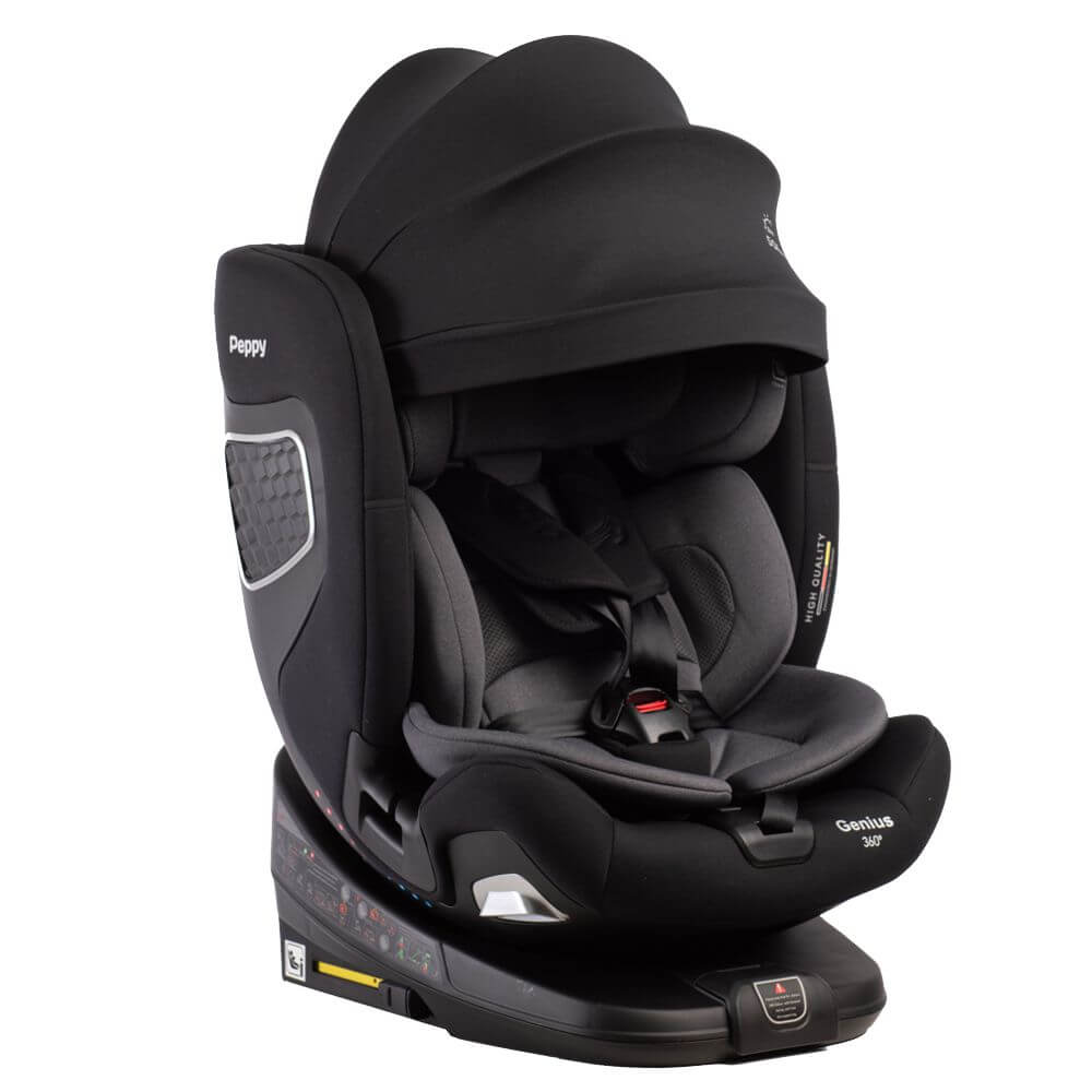 Peppy Genius i-Size - Iron (с козырьком)