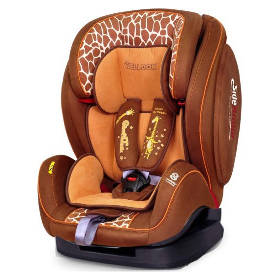 Welldon Encore Fit SideArmor CuddleMe Isofix - BS07-TTBCE3 Giraffe Talk