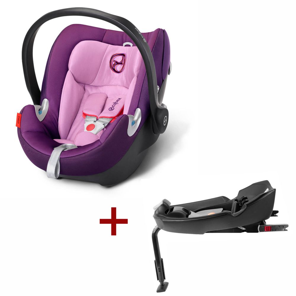 Cybex Aton Q в комплекте с базой Fix-base - Grape Juice