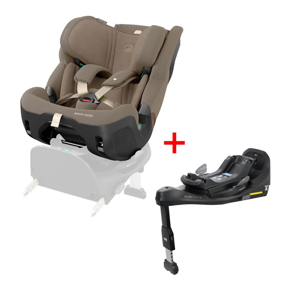 Maxi-Cosi Pearl XL Slide Pro - Authentic Truffle с базой в комплекте