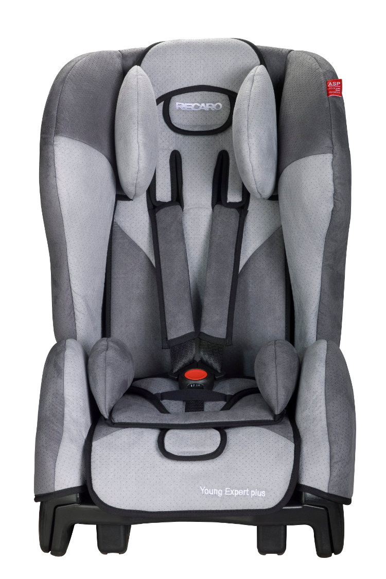 Комплект Recaro Young Expert plus + база Isofix - Grey (замша Bellini)