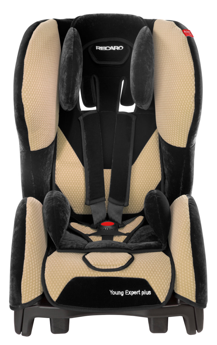 Комплект Recaro Young Expert plus + база Isofix - Sand (микрофибра)